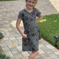 Girls Romper Style Dress with Pockets