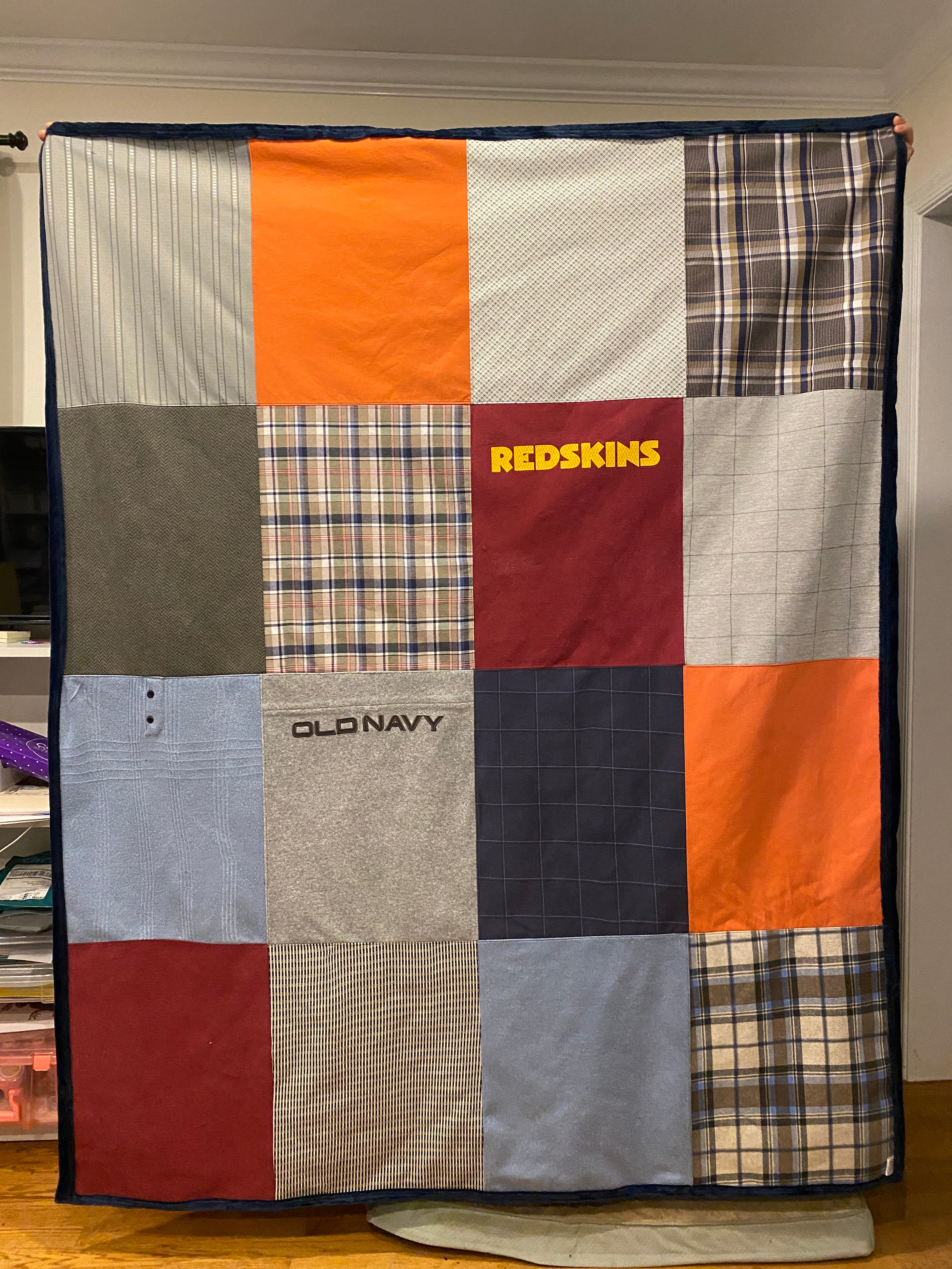 Blanket made cheap out of shirts