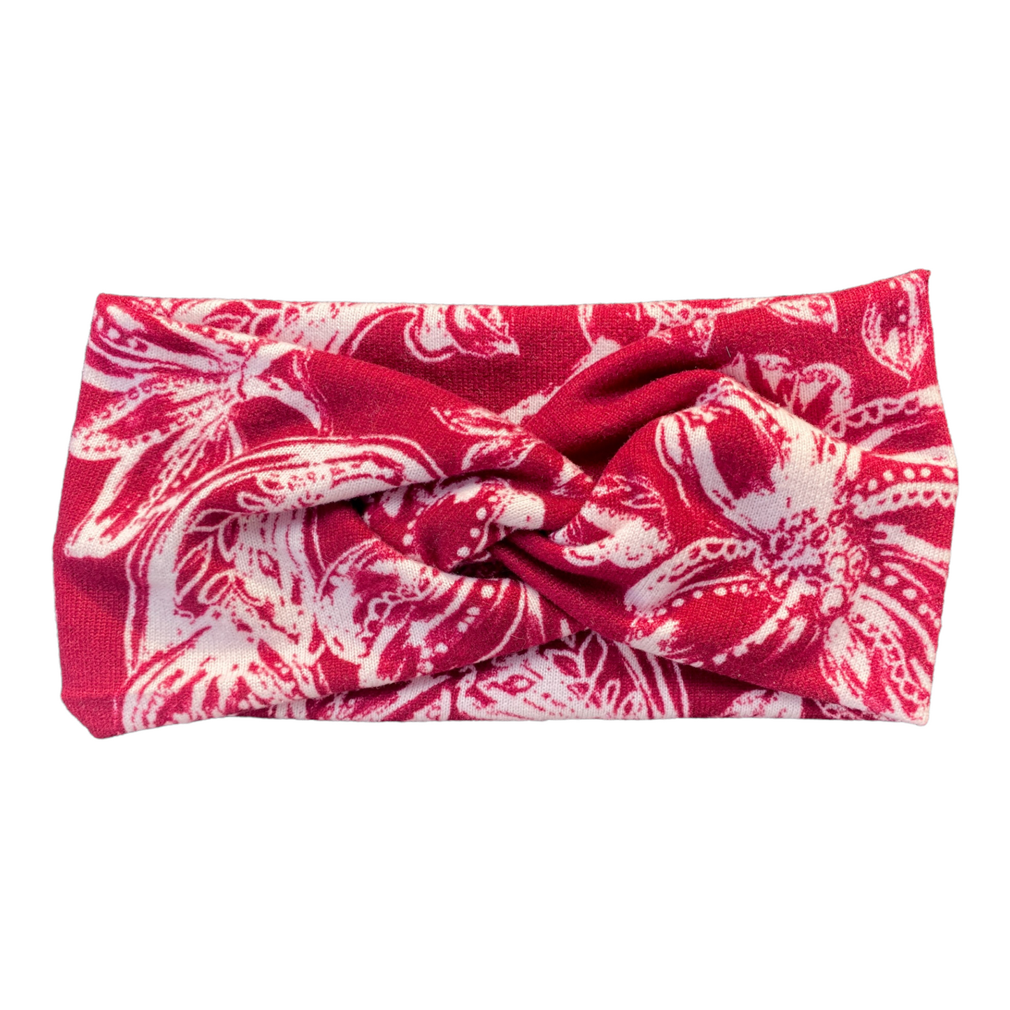 Headbands - Red Floral (Sweater Material)